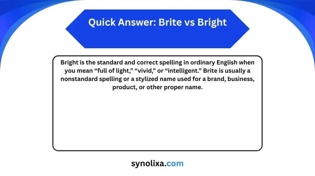 brite vs bright