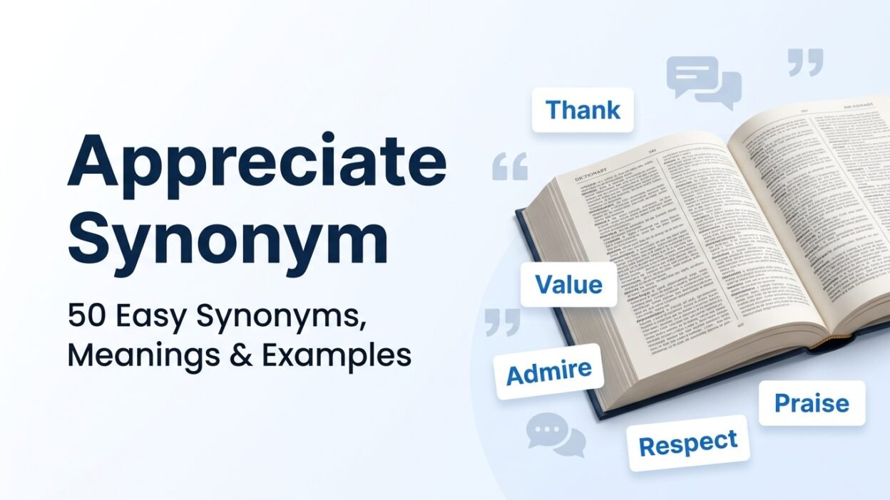 Appreciate Synonym