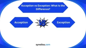 acception vs exception