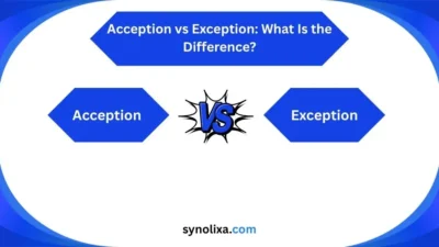 acception vs exception