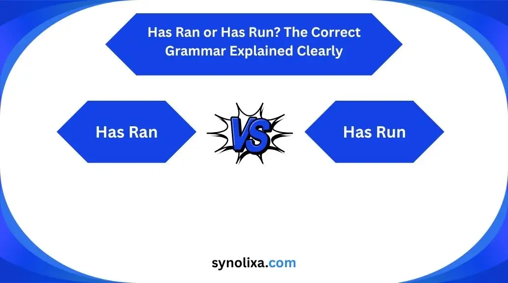 has ran or has run