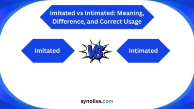 imitated vs intimated