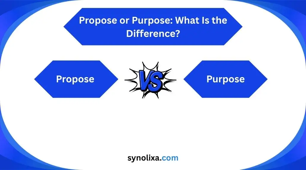 propose or purpose