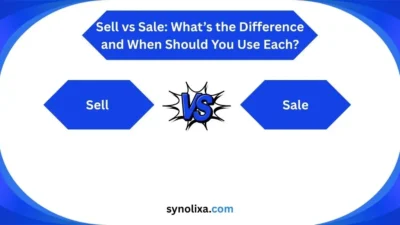 sell vs sale