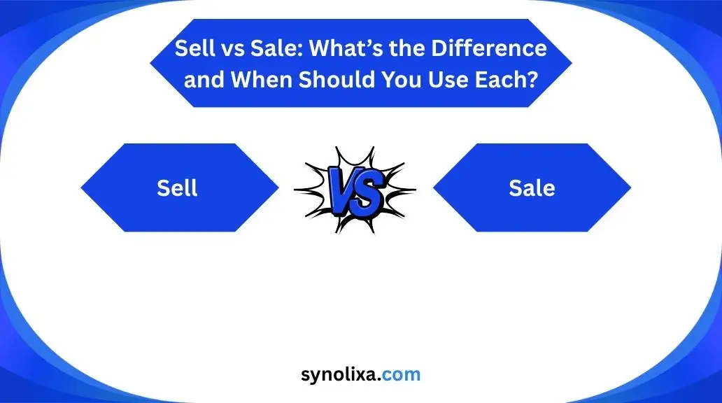 sell vs sale