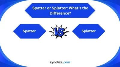 spatter or splatter
