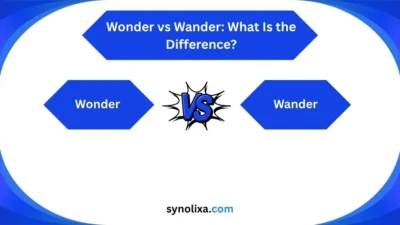 wonder vs wander